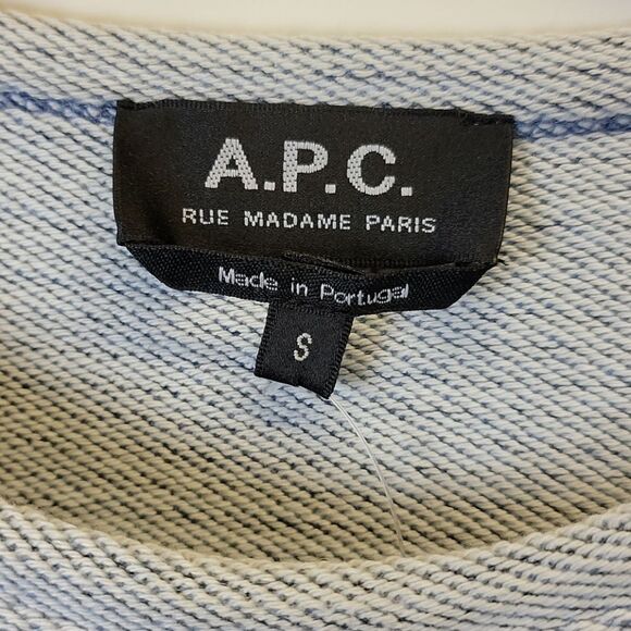 A.P.C. VARIEGATED STRIPE SWEATSHIRT. - Picture 5 of 7
